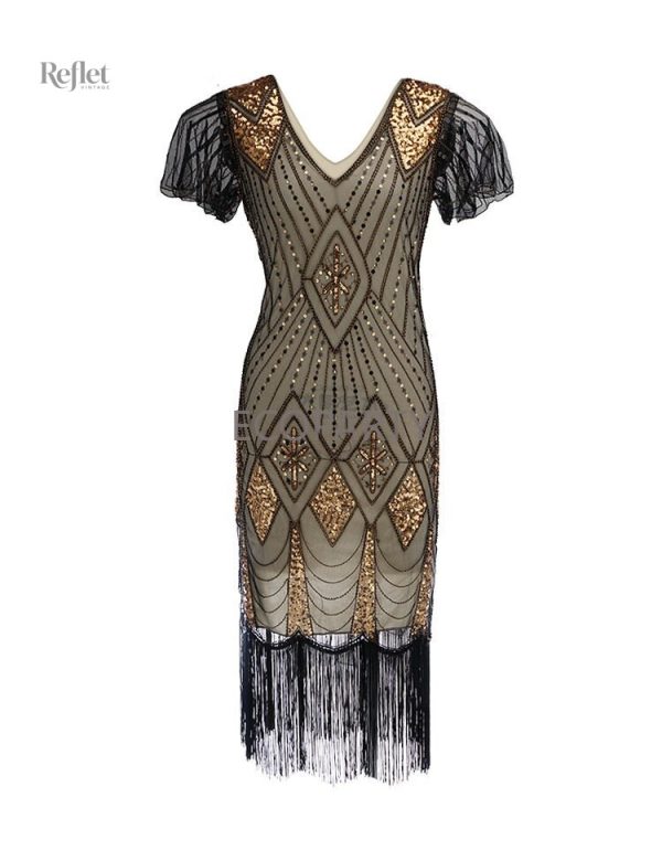Robe à franges, tendance années 20, soirée festive