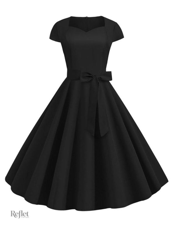 robe-annee-30-noir-1 Robe Année 30 noire élégante
