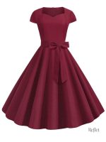 Robe vintage noir style années 30