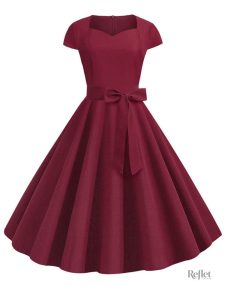 Robe vintage noir style années 30