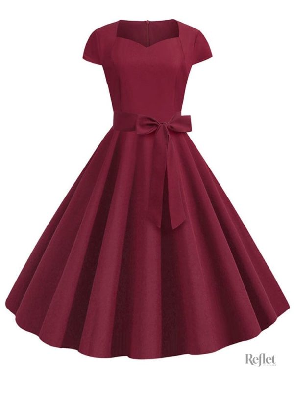 Robe vintage noir style années 30
