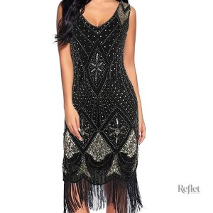 Robe soirée style Années 30, élégance vintage