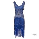 Robe festive années 30 en rouge vif
