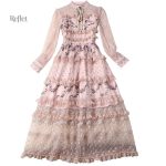 Robe élégante année 40 avec nœud décoratif