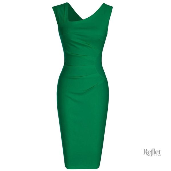 Robe classique années 40, coupe intemporelle