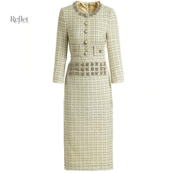 Robe vintage années 40, design intemporel et raffiné