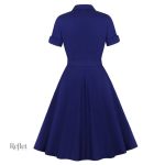Conception élégante d'une robe années 40 grande taille