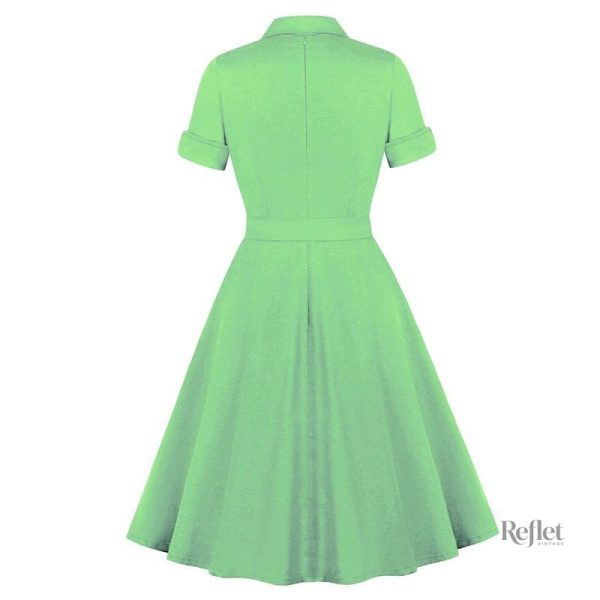 Robe intemporelle années 40 en grande taille