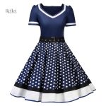 Robe à volants années 50