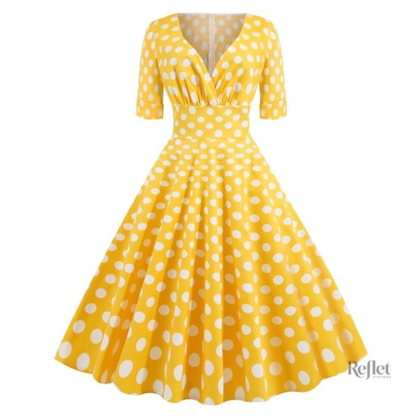 robe-annee-50-a-pois-1 Robe A Pois Années 50
