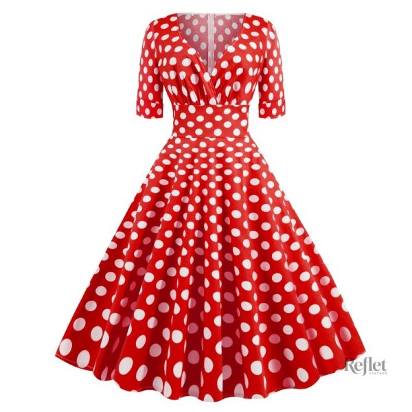 Robe d'été à pois