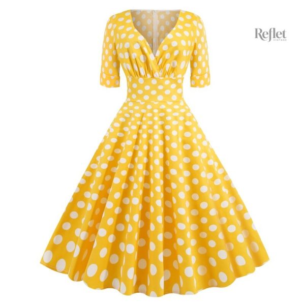 Robe années 50 avec ceinture
