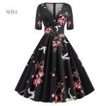 Robe vintage à pois