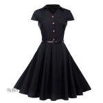 Robe d'inspiration vintage en bleu