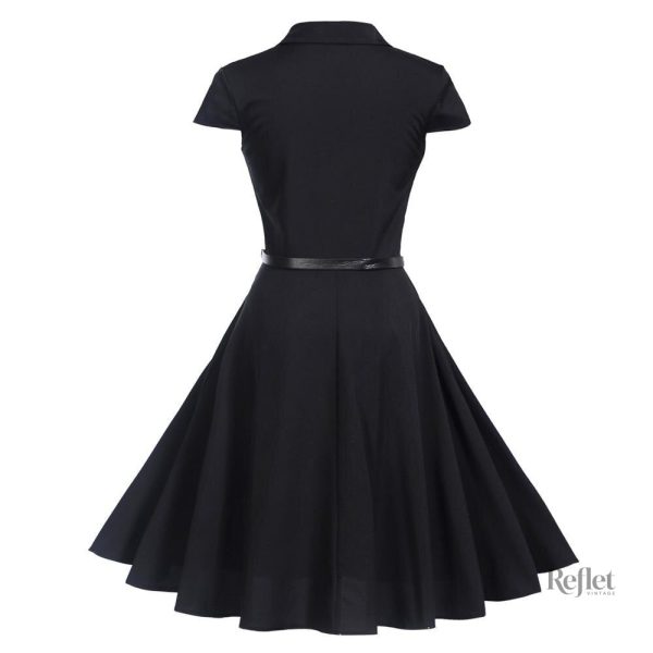 Robe rétro bleu pour un look authentique