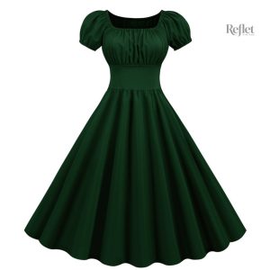Robe vintage classique bleu marine