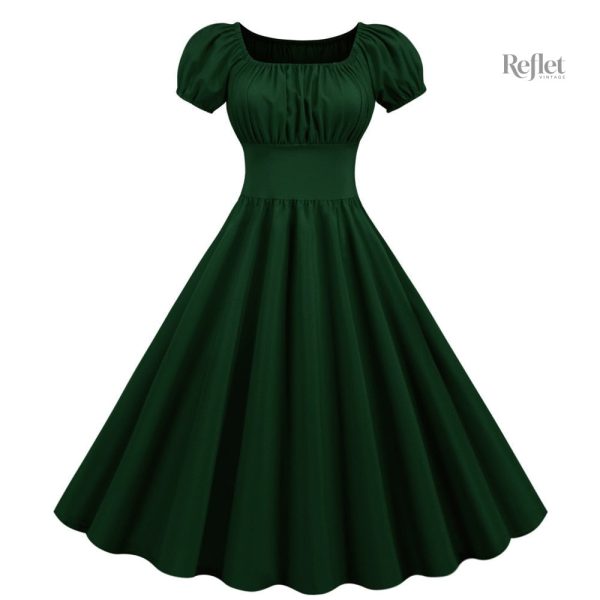 Robe vintage classique bleu marine