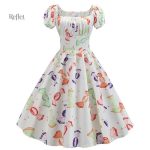 Robe bleu pastel inspirée des années 50