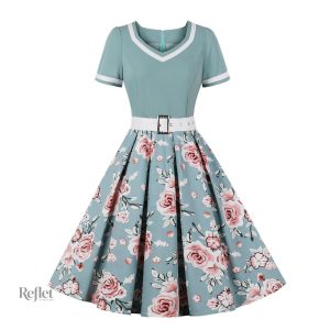 Robe vintage des années 50, style chic et intemporel