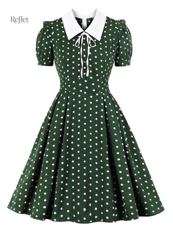 robe-annee-50-ecoliere-1 Robe écolière années 50, style rétro classique