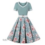 Robe rétro femme, ample et féminine, parfaite pour l'été