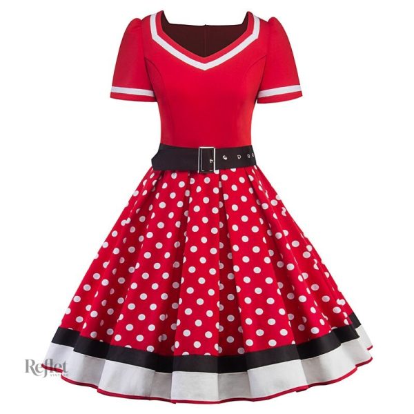 Robe Fille Années 50, style vintage et élégant
