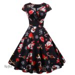 Robe époque 50 pour célébrations de Noël