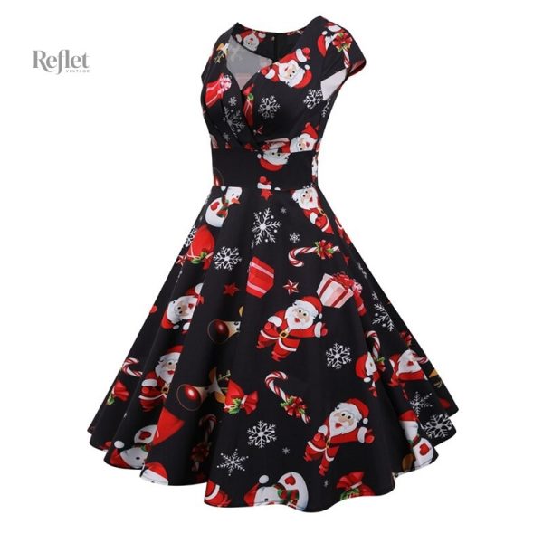 Robe à pois rétro, inspiration années 50