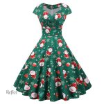 Robe intemporelle année 50, parfaite pour Noël