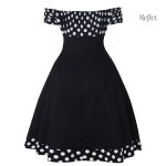 Robe classique année 50 avec motifs colorés