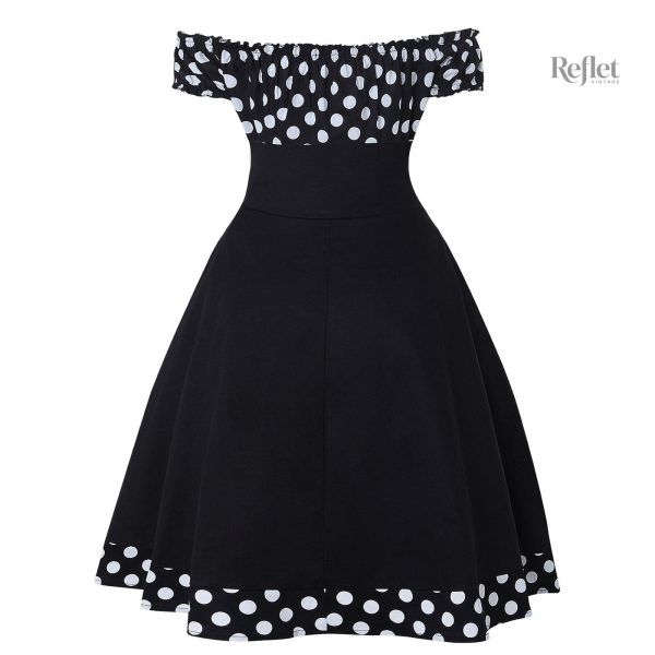 Robe classique année 50 avec motifs colorés