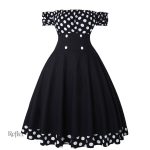 Robe cintrée année 50, silhouette féminine
