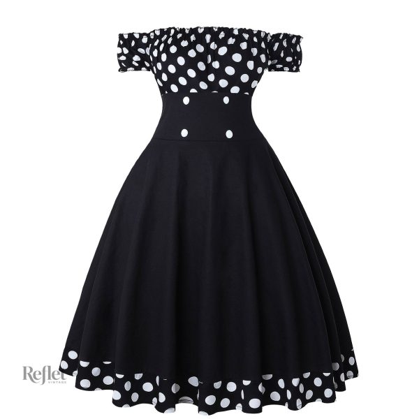 Robe cintrée année 50, silhouette féminine