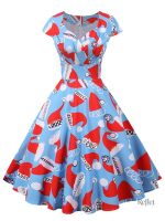 Robe rétro élégante, style années 50