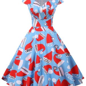 Robe rétro élégante, style années 50