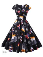 Robe cintrée, silhouette années 50 classique