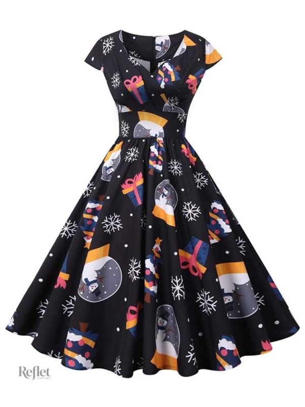 Robe cintrée, silhouette années 50 classique