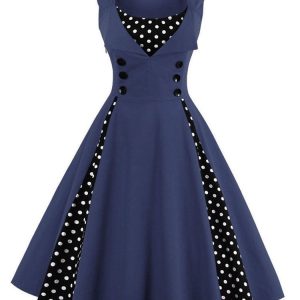 Robe vintage années 60 avec motifs floraux