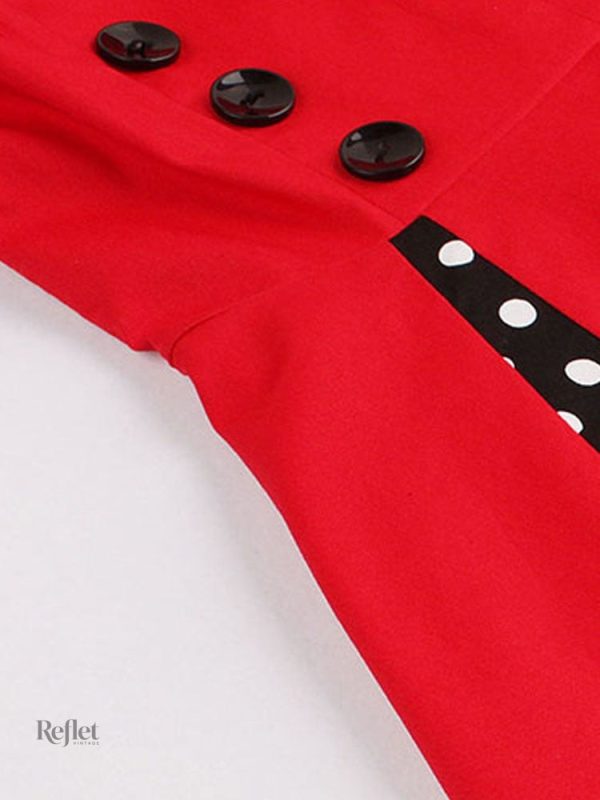 Robe rétro année 60 avec ceinture cintrée intemporelle