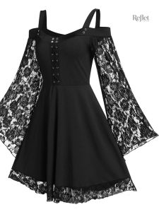 Robe longue rétro inspirée des années 70