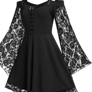 Robe longue rétro inspirée des années 70