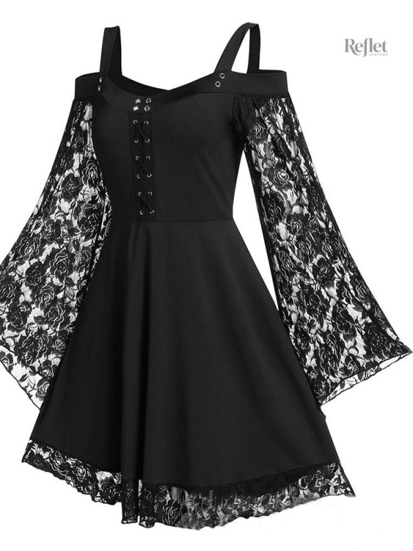 Robe longue rétro inspirée des années 70