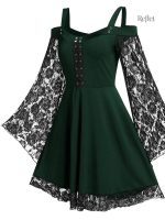 Robe maxi à motifs, esprit années 70