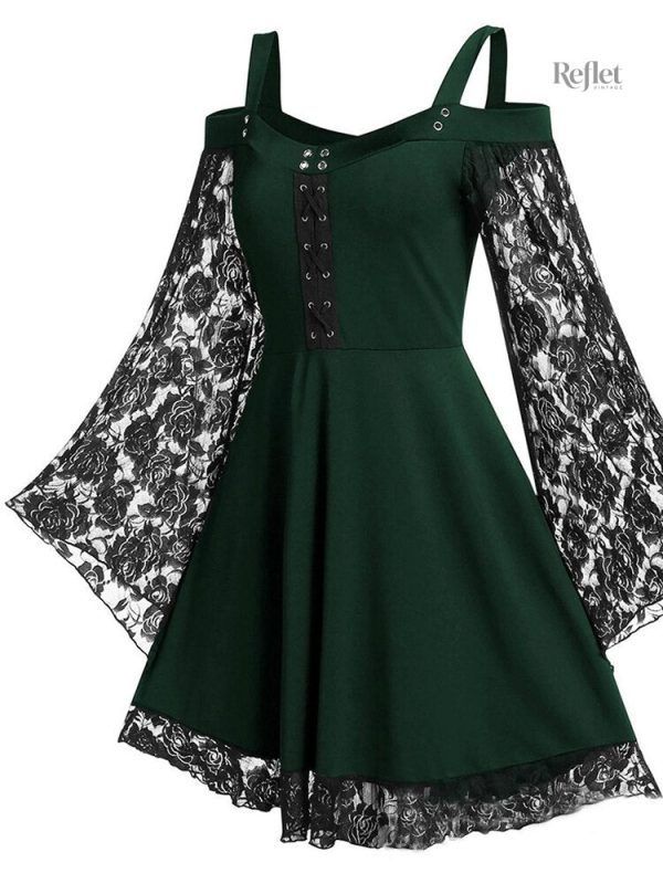 Robe maxi à motifs, esprit années 70