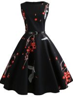 Stylée robe à fleurs années 60, charme authentique
