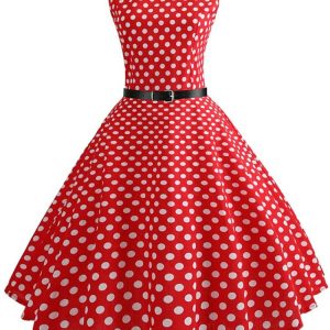 Robe florale années 60, coupe classique et élégante