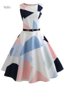 Robe à fleurs vintage, inspiration années 60