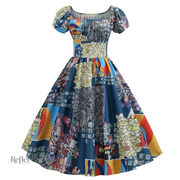 Robe tendance années 60, charme intemporel