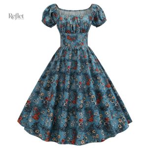 Robe année 60 avec manches élégantes