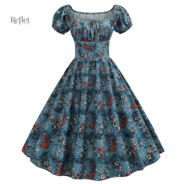 robe-annee-60-avec-manche-1 Robe année 60 avec manches élégantes